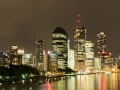 Australien, Brisabane, Brisbane River, Kangaroo Rock Cliff, Langzeitaufnahme, Nacht, Skyline